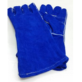 Split grain Blue welders glove with heat resistant kevlar
